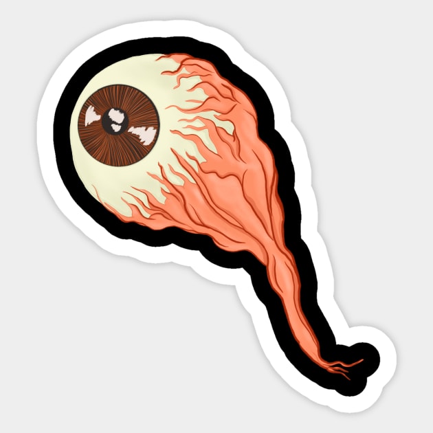 Eyeball Eye Anatomy Sticker by Foxxy Merch